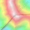 Mapa topográfico Mount Vancouver, altitude, relevo