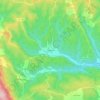 Mapa topográfico Cerdeira, altitude, relevo