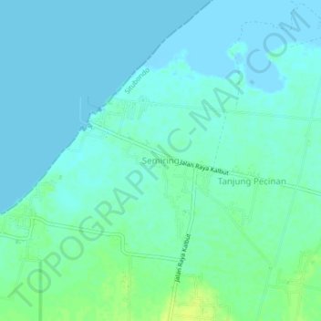 Mapa topográfico Semiring, altitude, relevo
