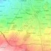 Mapa topográfico Kenteng, altitude, relevo