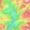 Mapa topográfico Ciriei, altitude, relevo