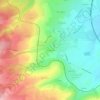 Mapa topográfico Les Chatards, altitude, relevo