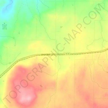 Mapa topográfico Watton, altitude, relevo