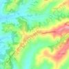 Mapa topográfico Due Santi, altitude, relevo