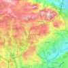 Mapa topográfico Casal de Cambra, altitude, relevo