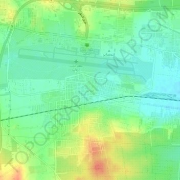 Mapa topográfico Nayrab, altitude, relevo