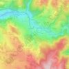 Mapa topográfico Ville, altitude, relevo