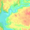 Mapa topográfico Concord, altitude, relevo