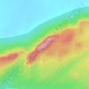 Mapa topográfico Serra do Cuó, altitude, relevo