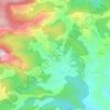 Mapa topográfico Chodos, altitude, relevo