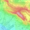 Mapa topográfico Brunetta, altitude, relevo