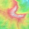 Mapa topográfico Tiatordos, altitude, relevo