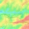 Mapa topográfico La Perdrière, altitude, relevo