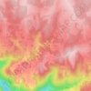 Mapa topográfico Le Moulin de Chambon, altitude, relevo
