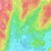 Mapa topográfico La Conche, altitude, relevo