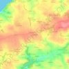 Mapa topográfico Roz ar Pillat, altitude, relevo