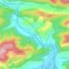 Mapa topográfico Peredilla, altitude, relevo