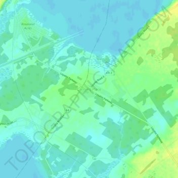 Mapa topográfico Carrying Place, altitude, relevo