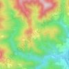 Mapa topográfico Cavarzano, altitude, relevo