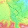 Mapa topográfico Hameau du Lac, altitude, relevo