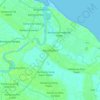 Mapa topográfico Kota Putera, altitude, relevo