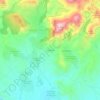 Mapa topográfico La Cortina, altitude, relevo