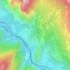 Mapa topográfico Mollard Durand, altitude, relevo