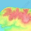 Mapa topográfico Blancmesnil, altitude, relevo
