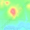 Mapa topográfico Pernía, altitude, relevo