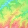Mapa topográfico Les Champs Marqués, altitude, relevo