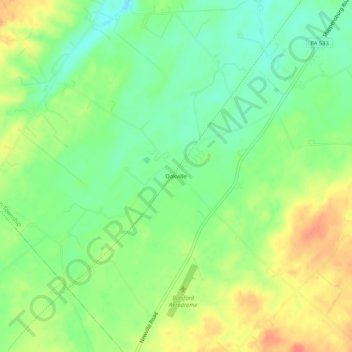 Mapa topográfico Oakville, altitude, relevo