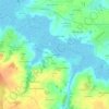 Mapa topográfico La Gravelle, altitude, relevo