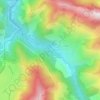 Mapa topográfico Borde Faurie, altitude, relevo