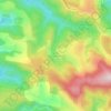 Mapa topográfico Escoubilhac, altitude, relevo