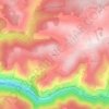 Mapa topográfico Hyelzas, altitude, relevo