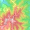 Mapa topográfico San Gregorio, altitude, relevo