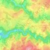 Mapa topográfico Les Ecoles, altitude, relevo