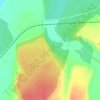 Mapa topográfico Trabancos, altitude, relevo