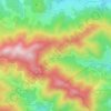 Mapa topográfico Haute Valette, altitude, relevo