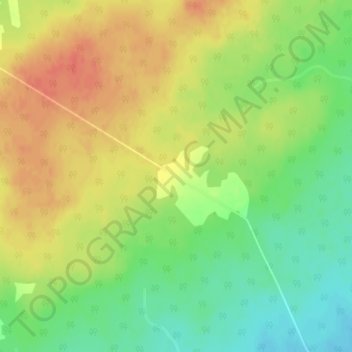 Mapa topográfico Dufferin, altitude, relevo