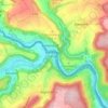 Mapa topográfico Wallendorf-Pont, altitude, relevo