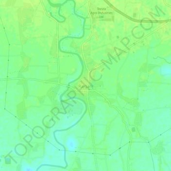 Mapa topográfico Rajganj, altitude, relevo