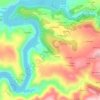 Mapa topográfico Abeledo, altitude, relevo
