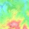 Mapa topográfico Les Reverdis, altitude, relevo