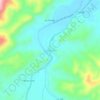 Mapa topográfico Cañaveral, altitude, relevo