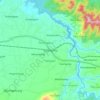 Mapa topográfico Haurwangi, altitude, relevo