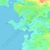 Mapa topográfico Kerambreton, altitude, relevo