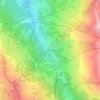 Mapa topográfico La Petite Rosière, altitude, relevo