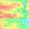 Mapa topográfico Breillet, altitude, relevo