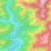 Mapa topográfico Molières, altitude, relevo
